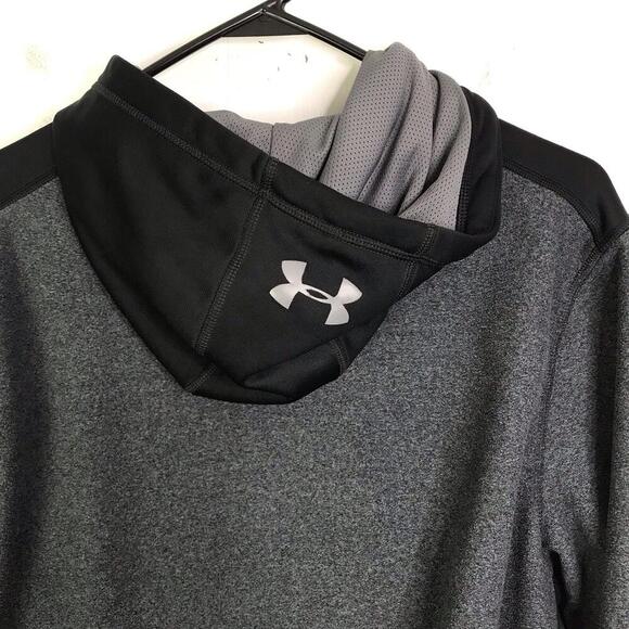 Under Armour Jacket Mens M Infrared Coldgear Full Zip Hood Loose Fit Athleisure - Picture 9 of 9